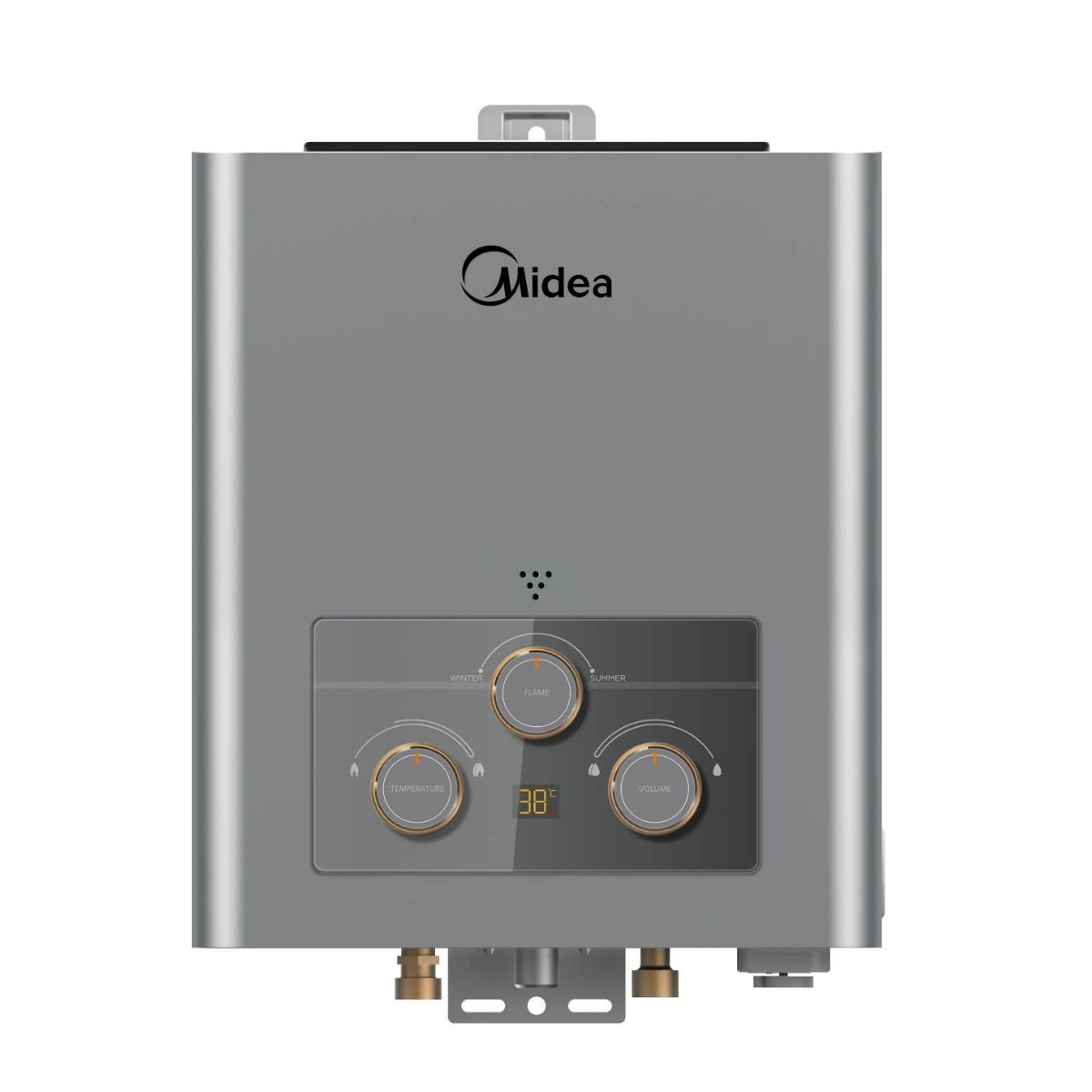 ميديا سخان مياه غاز، 6 لتر، ديجيتال، MGWH06-12MZNEG(S) - رمادي