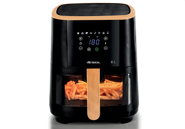 اريتي قلاية ديجيتال، 1300 وات، 6 لتر، درج شفاف، 1003929 - روز جولد