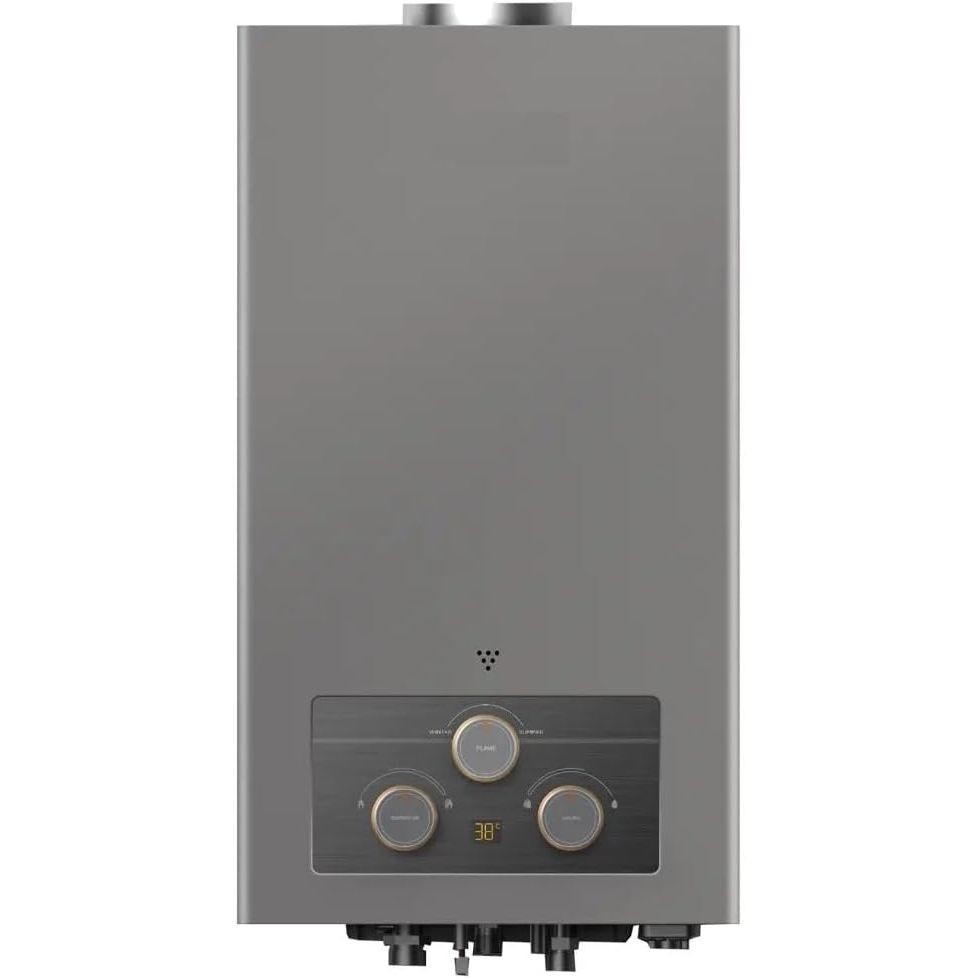 ميديا سخان مياه غاز، 10 لتر، MGWH10-20MDLEG(S) - رمادي