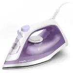 فيليبس مكواه بخار، 1800 وات، بخار 90 غ/د، خزان مياه سعة 250 مل، Philips 1020/30 - ابيض بنفسجي