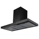بيورتي شفاط مطبخ، بلت ان، 90 سم، قوة شفط 650 م3/س، 3 سرعات، اضاءة ليد، Flato BL 60cm - اسود