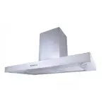 بيورتي شفاط مطبخ، بلت ان، 60 سم، قوة شفط 650 م3/س، 3 سرعات، اضاءة ليد، Flato X 60cm - فضي