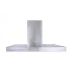 بيورتي شفاط مطبخ، بلت ان، 90 سم، قوة شفط 650 م3/س، 3 سرعات، اضاءة ليد، Flato X 90cm - فضي