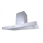 بيورتي شفاط مطبخ، بلت ان، 90 سم، قوة شفط 650 م3/س، 3 سرعات، اضاءة ليد، Flato X 90cm - فضي
