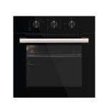 كومتيل فرن بلت إن، غاز، 60 سم، مروحة، امان كامل، A6CG-Black Glass - اسود