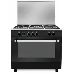 Fresh Jumbo Star Gas Cooker, 5 Burners, 60x90cm, 20798 - Black