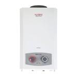 Olympic Hero Flow Gas Water Heater, 10 Liters, Digital, Chimney, Gas/Cylinder, 5580 - White