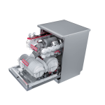 غسالة أطباق توشيبا، 13 فرد، DW-13F8AF(SS)-EG - فضي