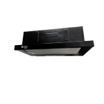 بيورتي شفاط بلت إن، 3 سرعات، 60 سم، إضاءة ليد، HIDDEN BL 60CM - اسود