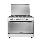 Fresh Hammer Gas Cooker, 5 Burners, 90x60x86 cm, 3514 - Silver