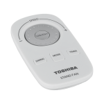 Toshiba Fan, Stand, 16 Inch, 9 Blades, Remote Control, F-DSD70EG(W) - White