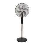 Jac Stand Fan, 18 Inch, 6 Blades, 3 Speeds, NGSF-1838 - Black