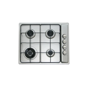 Kitchen Line Built-in Gas Hob, 60cm, 4 Burners, GN4013 - Silver