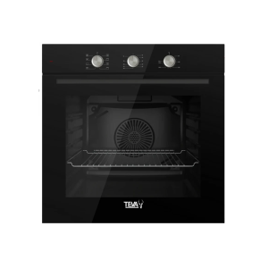 Tiva Built-in Oven, 60 cm, 72L, Auto-ignition, Fan, Digital, NBGF BL MT - Black