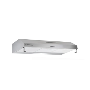 Ecomatic Built-in Cooker Hood, Flat, 60 cm, 650 m³/h, 3 Speeds, LED Lighting, H66NFF - Silver