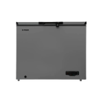 Fresh Horizontal Deep Freezer, 200 Liters, Stainless Steel Interior, Digital, Handle, Light, FDF270S - Silver