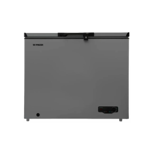 Fresh Horizontal Deep Freezer, 200 Liters, Stainless Steel Interior, Digital, Handle, Light, FDF270S - Silver