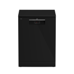 Beko Dishwasher, 60 cm, 14 Place Settings, 5 Programs, Digital, Steam, BDFN15420B - Black