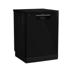 Beko Dishwasher, 60 cm, 14 Place Settings, 5 Programs, Digital, Steam, BDFN15420B - Black