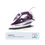 Ariete Steam Iron, 2000W, Ceramic Soleplate, 300ml, 6235 Ariete - White Purple