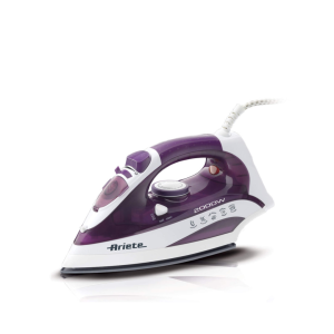 Ariete Steam Iron, 2000W, Ceramic Soleplate, 300ml, 6235 Ariete - White Purple