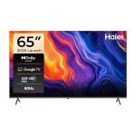 Haier Smart TV, 65 inch, 4K UHD resolution, with built-in receiver, H65K80EU - Black