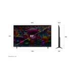 LG Smart TV, 65-inch, 4K UHD, Frameless, 65UA85006LA - Black