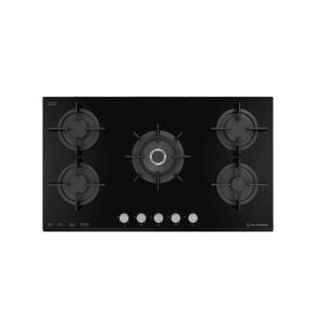 إيكوماتك بوتاجاز بلت إن، 90 سم، 5 شعلات، غاز ، S947XLRC - اسود
