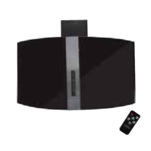 بيورتي شفاط بلت إن، 3 سرعات، 90 سم، إضاءة ليد، CURVNICEBL90cm - اسود