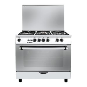 فريش جامبو بوتاجاز غاز، 5 شعلة، 85×90×60 سم، 6271 - فضي