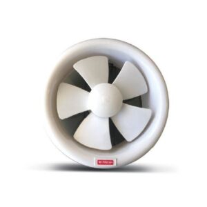 Fresh Glass Extractor Fan, 20 cm, Round - White