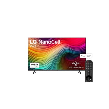 إل جي شاشة سمارت، 50 بوصة، NanoCell، دقة 4K، مزودة برسيفر داخلي، 50NANO80T6A - اسود