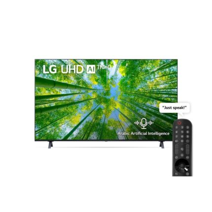 إل جي شاشة سمارت، 60 بوصة، LED، دقة 4K، مزودة برسيفر داخلي، 60UQ79006LD - اسود