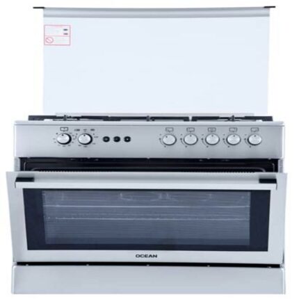 اوشن بوتاجاز قائم بذاته، 90 سم، 5 شعلة، OCGR 9650-15 IC - فضي