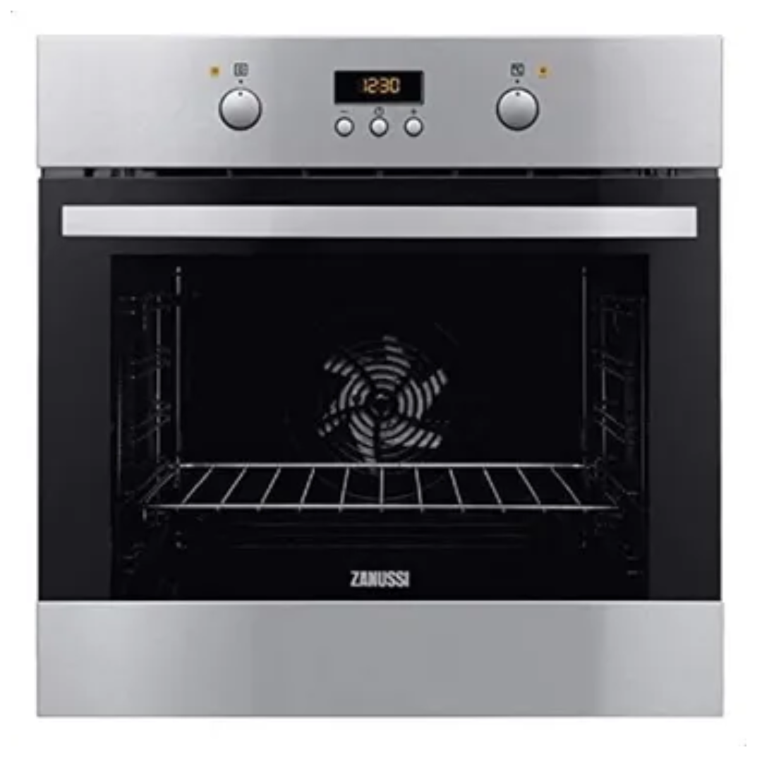 زانوسي فرن كهرباء بلت إن، 60 سم، شواية كهرباء، ديجيتال، ZOB35602XK - فضي اسود