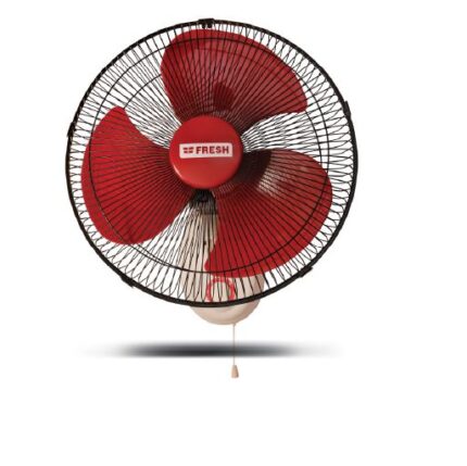 فريش مروحة حائط، 16 بوصة، 3 سرعات، brilliant16inch - احمر