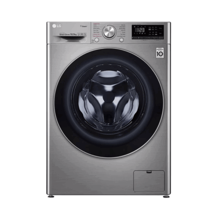 LG Automatic Washing Machine, 10.5 kg, 1400 RPM, Steam, F4V5RYP2T - Silver