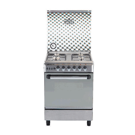 Royal Gas Tower Cooker, 60 cm, 4 Burners, 337 TR60-E-SS-V - Silver