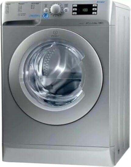 انديست غسالة ملابس اتوماتيك، 8 كيلو، 1200 لفة، ديجيتال، XWE 81283X S EU - فضي