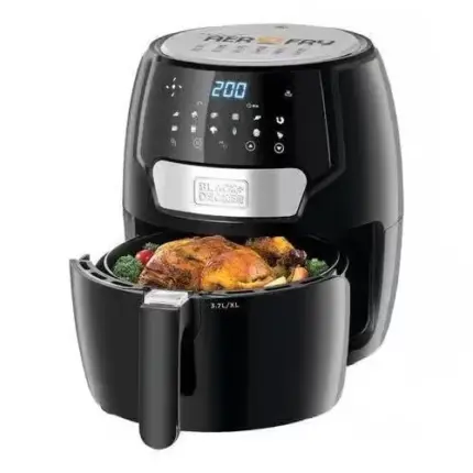 Black & Decker Air Fryer, 3.7L, 1500W, Digital, AF4037-B5 - Black