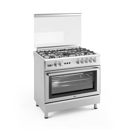 تيفا بوتاجاز غاز، 60×90 سم، 5 شعلة، F9L50GF ST - فضي