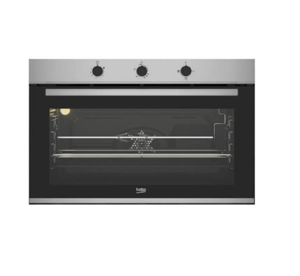 Beko Built-in Oven, 90 cm, Gas, Grill, Fan, BBWHT12106XS - Silver