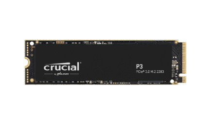 كروشال هارد ديسك NVME P3-Crucial، سعة 500 جيجابايت، P3 PCIe 3.0 NVMe M.2 - اسود