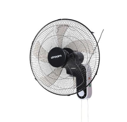 Dream Wall Fan, 18 Inch, 5 Blades, 1000044 - Black
