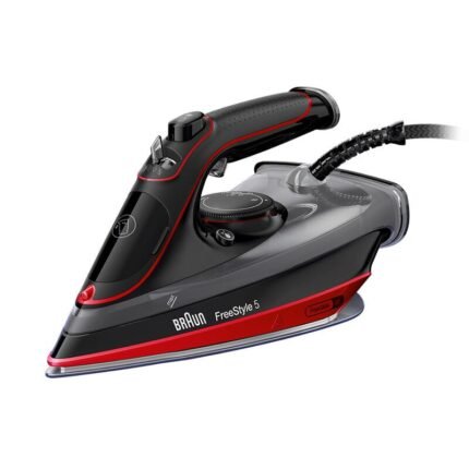 Braun Ceramic Steam Iron, 2700 Watt, 1003952 - Black Red