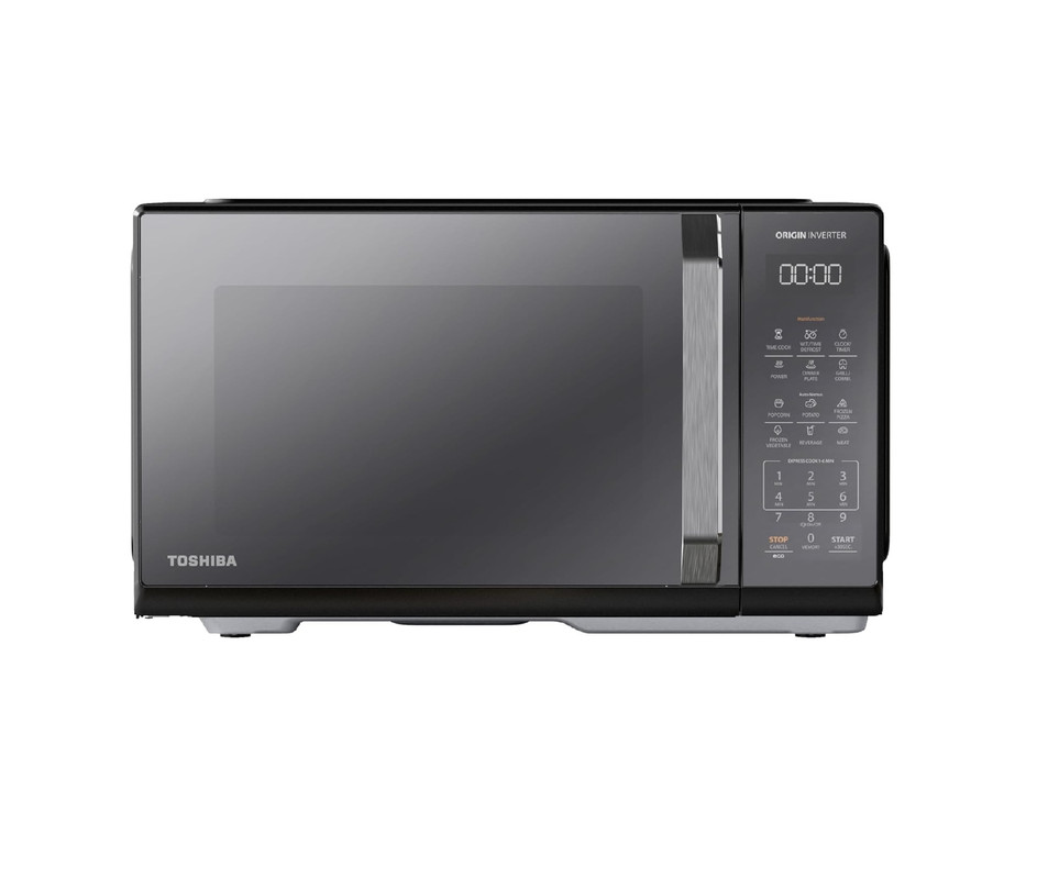 توشيبا ميكرويف، 25 لتر،ديجيتال، شواية، 1000 وات، MW3EG25PEIBK - اسود