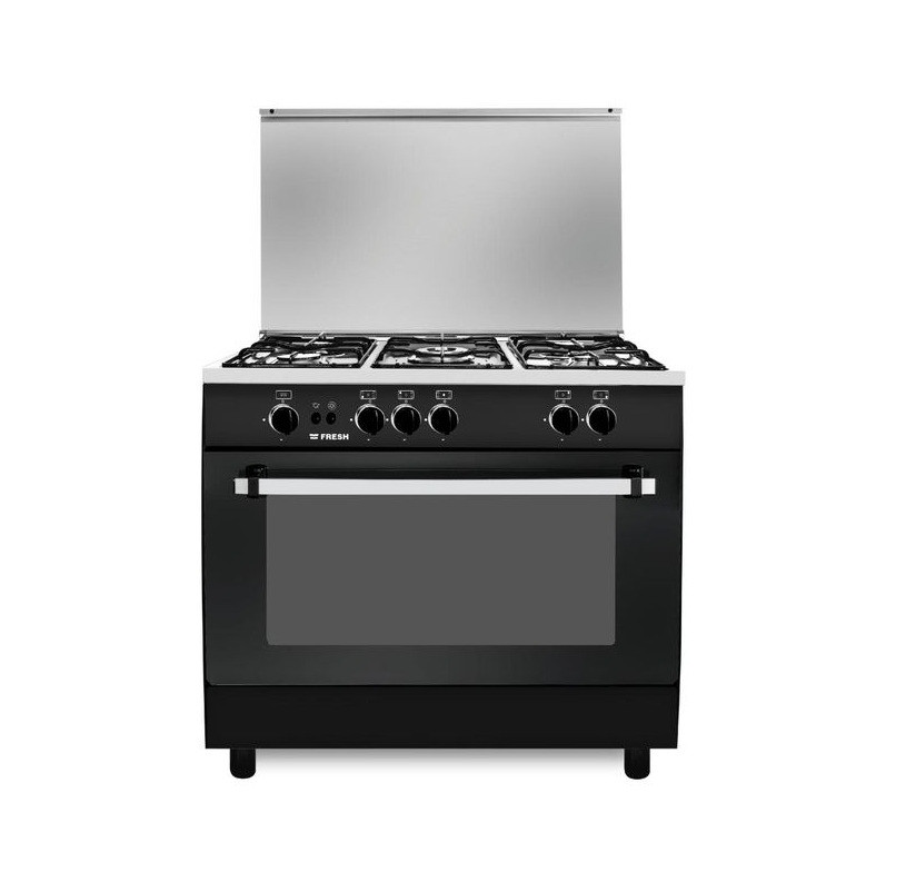 فريش جامبو ستار بوتاجاز، 5 شعلة، 60×90سم، 20798 - اسود