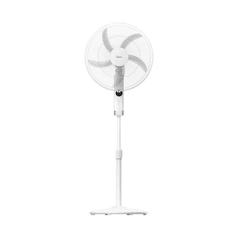 ميديا مروحة ستاند، 18 بوصة، 5 ريشة، ريموت كنترول، FS4525MRW - ابيض