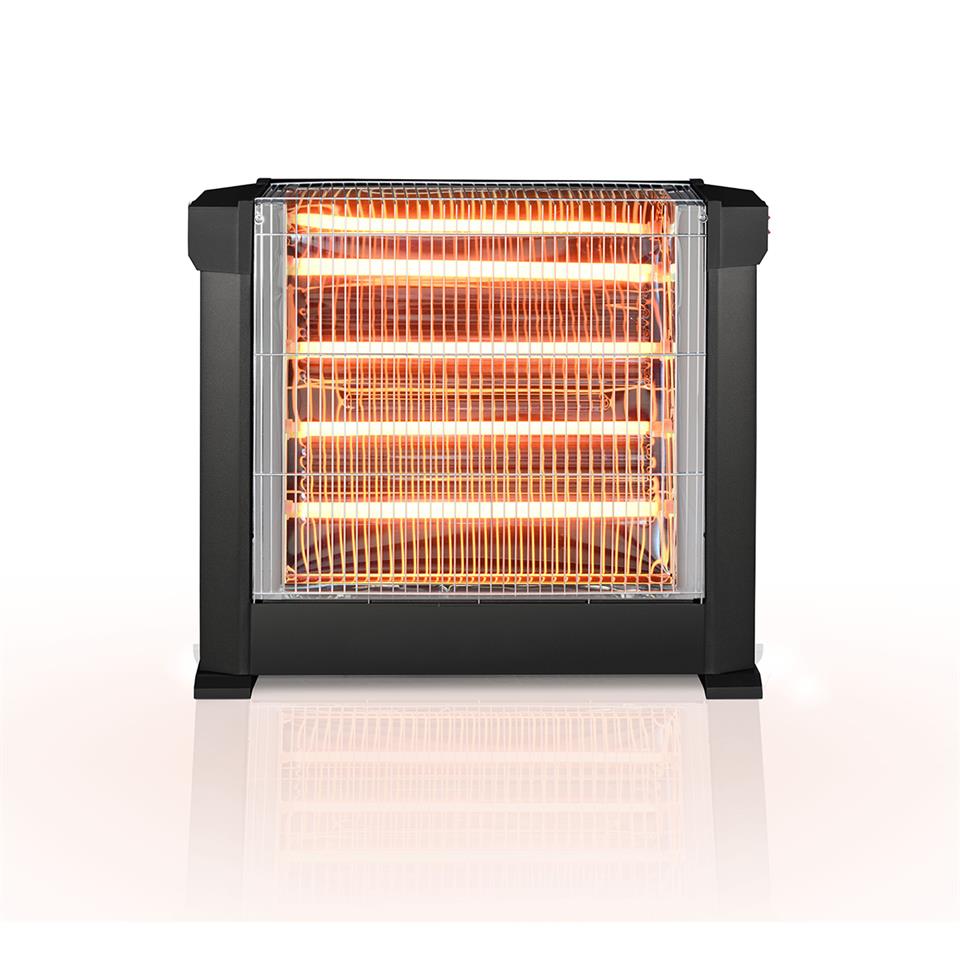 كومتيل دفاية كهرباء، 2200 وات، 4 عناصر تسخين، KS-2760 - اسود